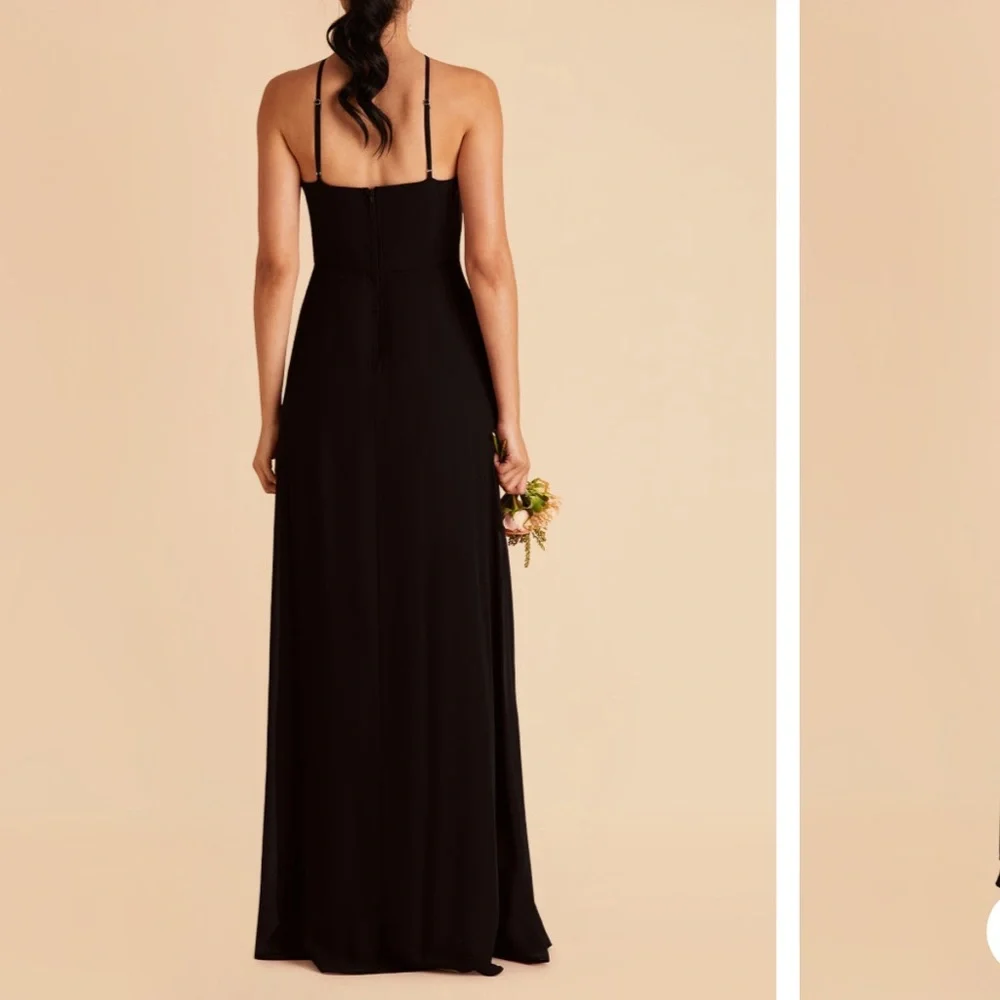 NEW Birdy Grey Juliet Black Halter Maxi Dress - Picture 2 of 5